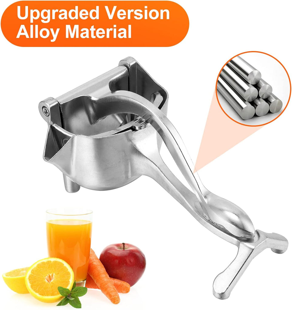 Exprimidor Manual de Frutas en Acero Inoxidable - Exprimidor de Limón y Naranja con Filtro Desmontable