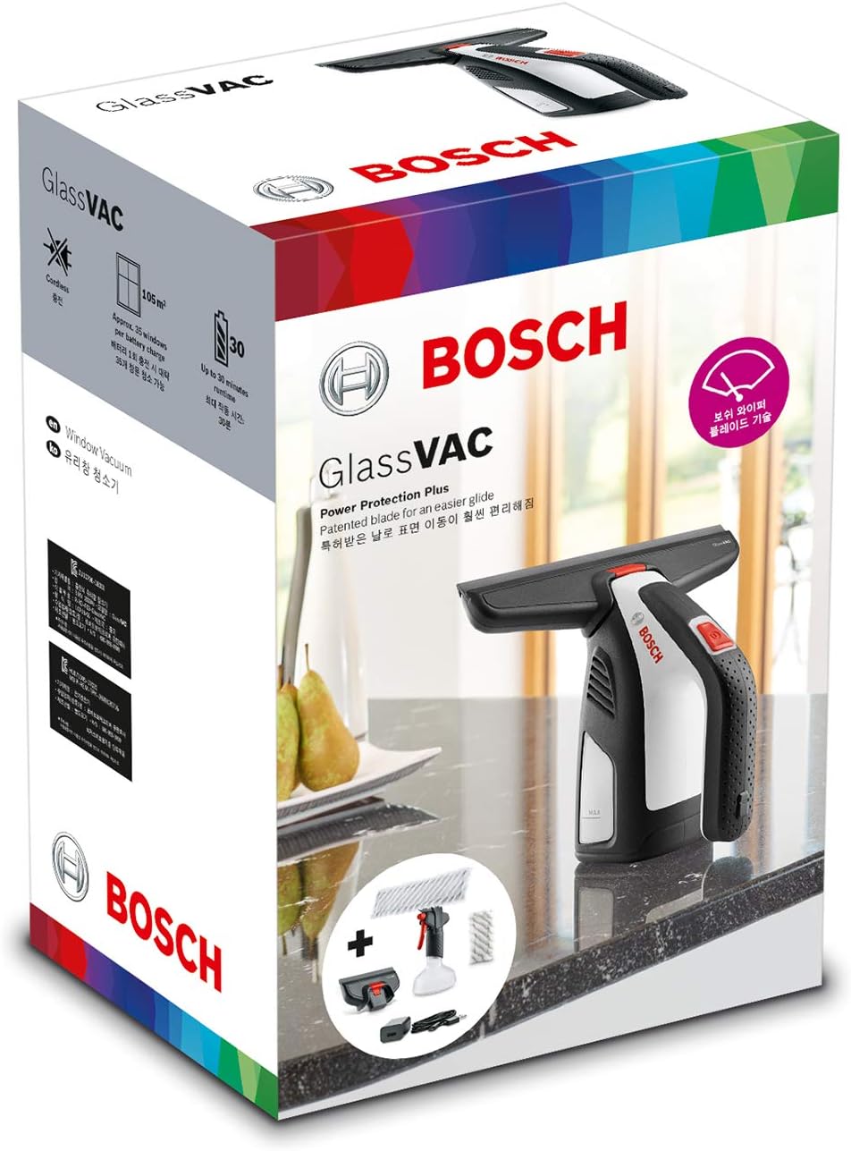 Bosch GlassVAC - 3.6V, 2.0 Ah - Lavadora de vidros