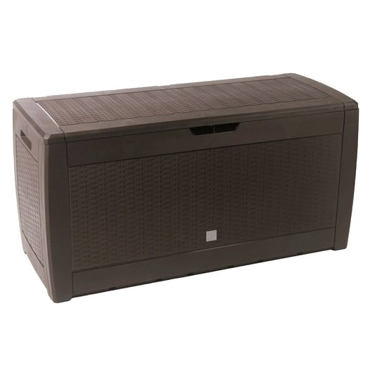 Baú de jardim Prosperplast 310l em rattan sintético