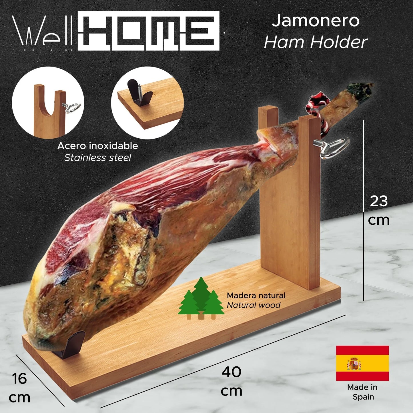 Porta-presunto WellHome Wood