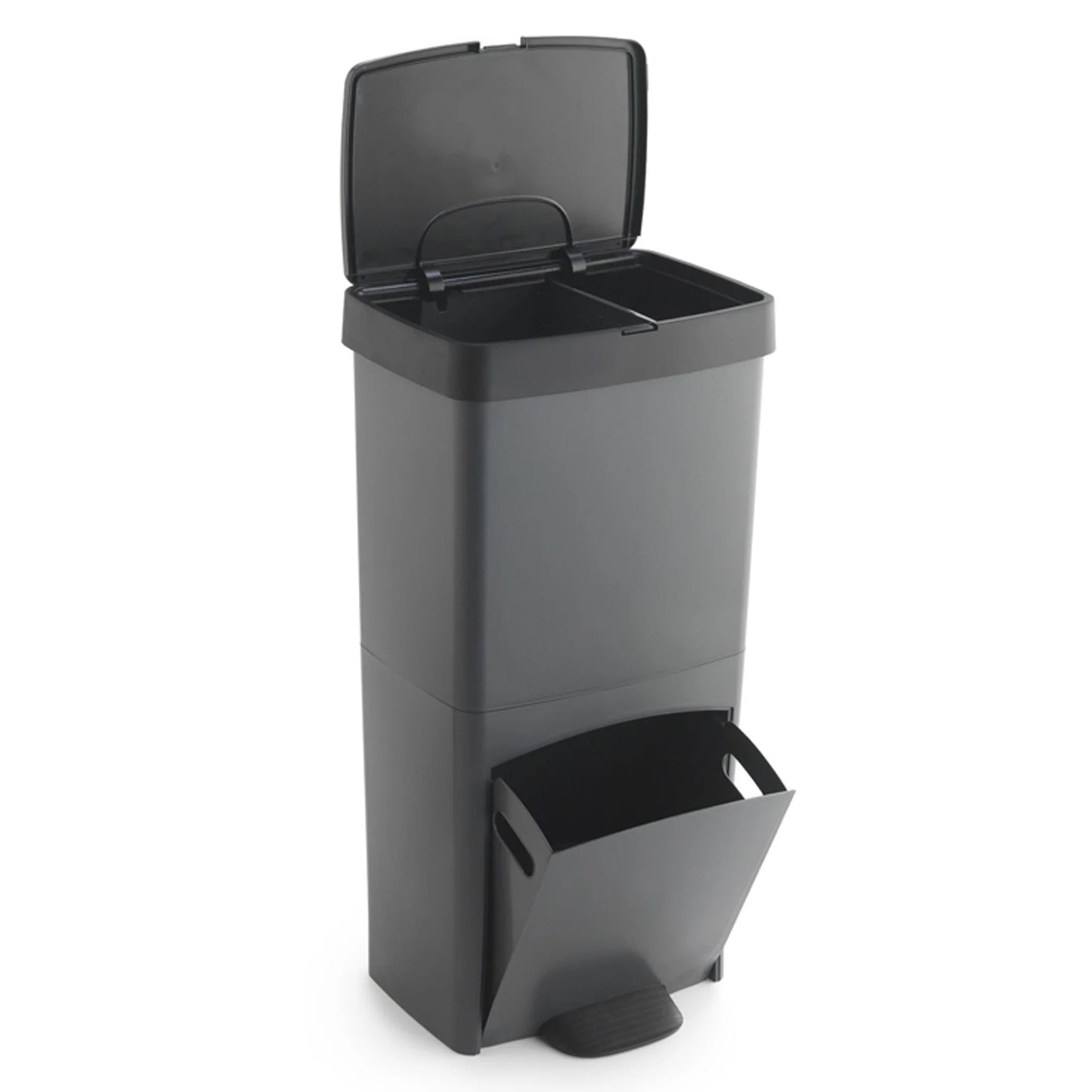 Balde do lixo Wellhome 70L (40L + 30L) Vertical 2 compartimentos com separador de resíduos