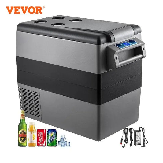 VEVOR 55L Car Refrigerator Mini Fridge Freezer Portable Compressor Coole Freezer Vehicle Car Truck RV Boat Mini Electric Cooler