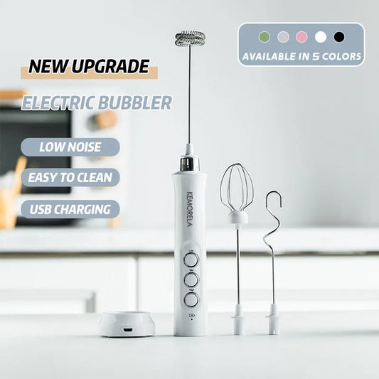 Misturador Elétrico 3 em 1 – Portátil, Recarregável via USB