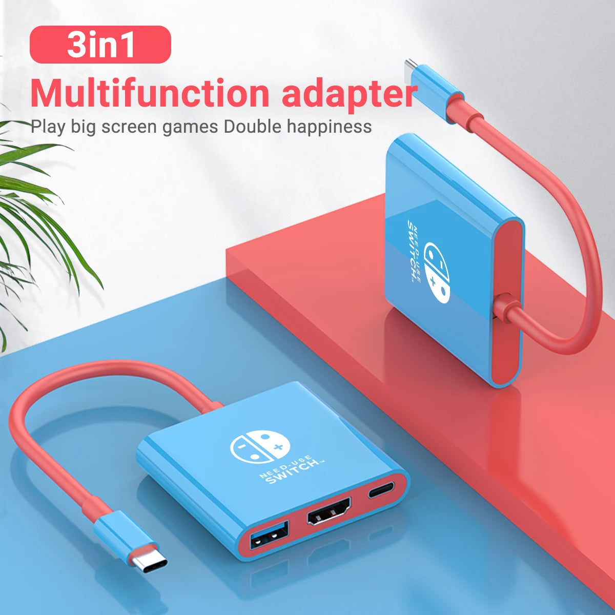 Estação de acoplamento Nintendo Switch portátil TYPE-C Hub com HDMI e USB 3.0 perfeito para viagens e jogos