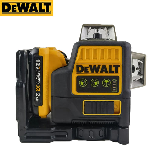 Nível de laser autonivelante 12 linhas 3 x 360 DEWALT DW089LG Laser de feixe verde 12V Bateria de íon de lítio