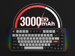 Akko 5075B Plus ANSI/ISO 75% Teclado mecânico para jogos 3/5 pinos Hot Swap três modos RGB 2,4 GHz sem fios/USB tipo C/BT 5.0