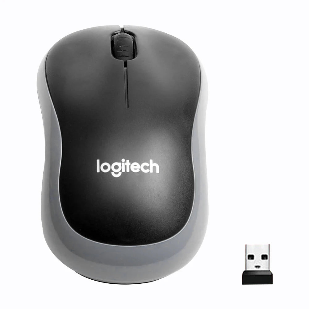 Logitech M185 Rato Sem Fios 2.4GHz USB, 1000DPI, 3 Botões Silenciosos, Navegação Óptica para PC/Portátil