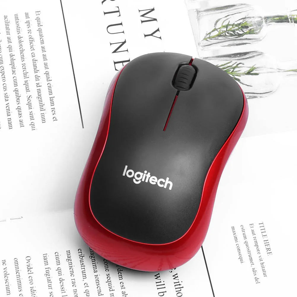 Logitech M185 Rato Sem Fios 2.4GHz USB, 1000DPI, 3 Botões Silenciosos, Navegação Óptica para PC/Portátil