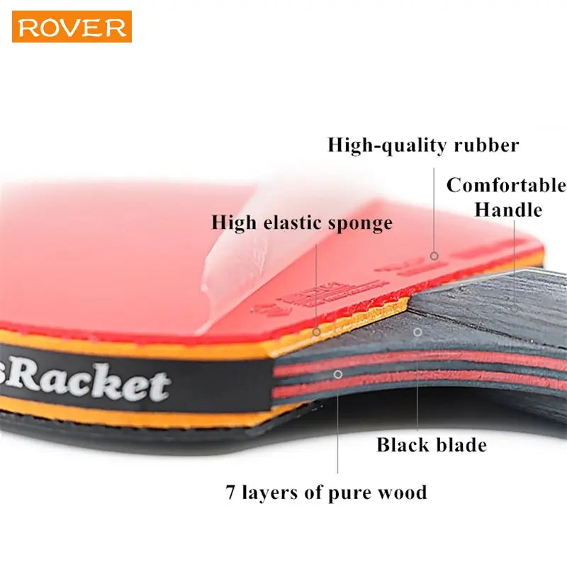 Conjunto de raquetes de ping-pong