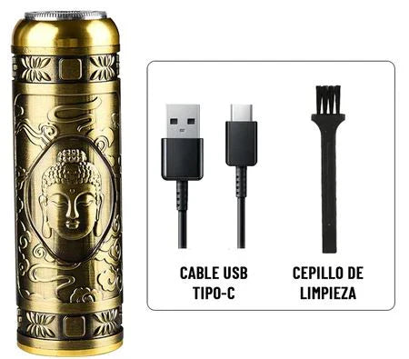 Mini Maquinilla de Afeitar Eléctrica USB - Recortadora Portátil e Inalámbrica para un Afeitado Preciso