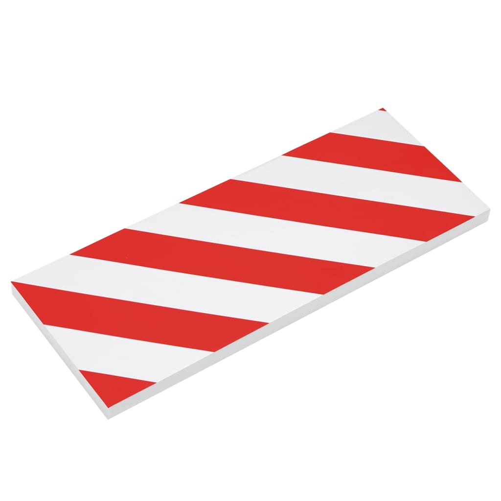 Protetores de parede 50x20x2cm espuma EVA vermelho/branco 6 peças